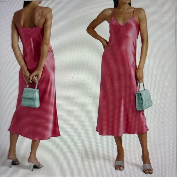 ATM Anthony Thomas Melillo Silk Slip Dress L - Picture 1 of 14